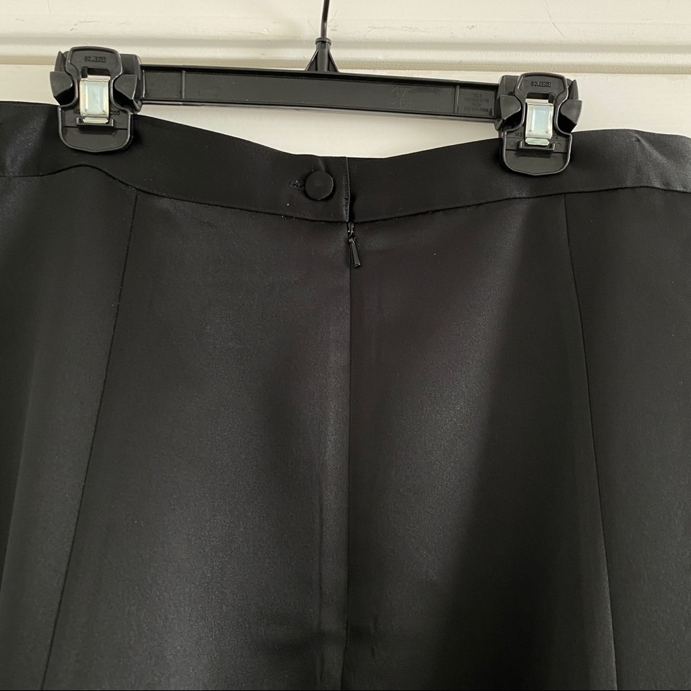 Vintage black satin maxi ball gown skirt - Picture 4 of 5